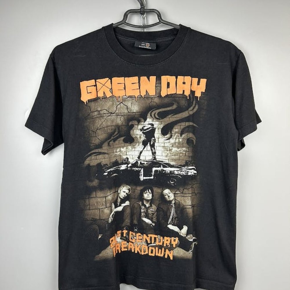 Vintage 2000s Green Day 21st Century Breakdown Faded t Shirt
